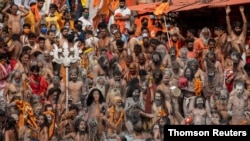 The Kumbh Mela is one of the most sacred pilgrimages in Hinduism when faithful congregate in the northern city of Haridwar and take a dip in the waters of the River Ganges.