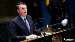 Jair Bolsonaro, Presidente do Brasil, discursa na ONU (Foto de Arquivo)