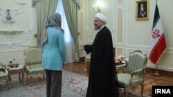 Rouhani da Fedrica Mogerini a Iran