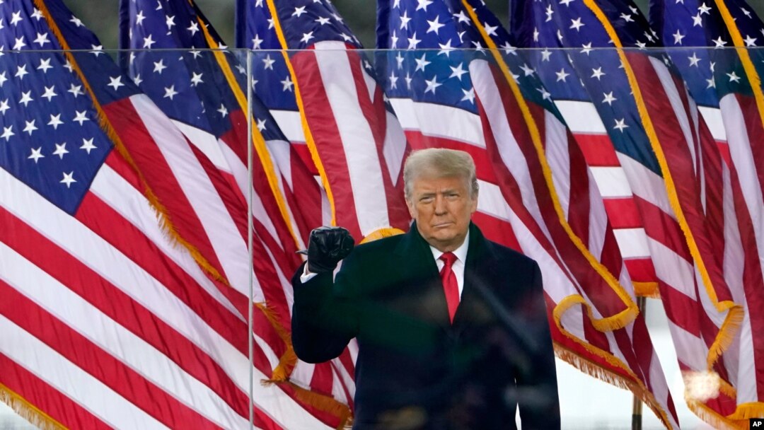 President Donald Trump arrives to speak at a rally Wednesday, Jan. 6, 2021, in Washington. (AP Photo/Jacquelyn Martin)