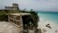 FILE - A view of ancient ruins along the Caribbean Sea in Tulum, Mexico, Aug. 20, 2007. 