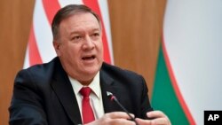 အမေရိကန်နိုင်ငံခြားရေးဝန်ကြီး Mike Pompeo. (ဖေဖော်ဝါရီ ၃၊ ၂၀၂၀)