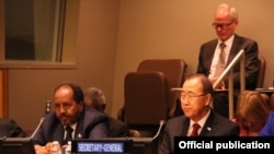 Xasan Sheekh iyo Ban Ki Moon