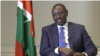 On the sidelines of the United Nations General Assembly, Kenyan President William Ruto sits for a one-on-one interview with VOA’s Peter Clottey, Sept. 26, 2024. 