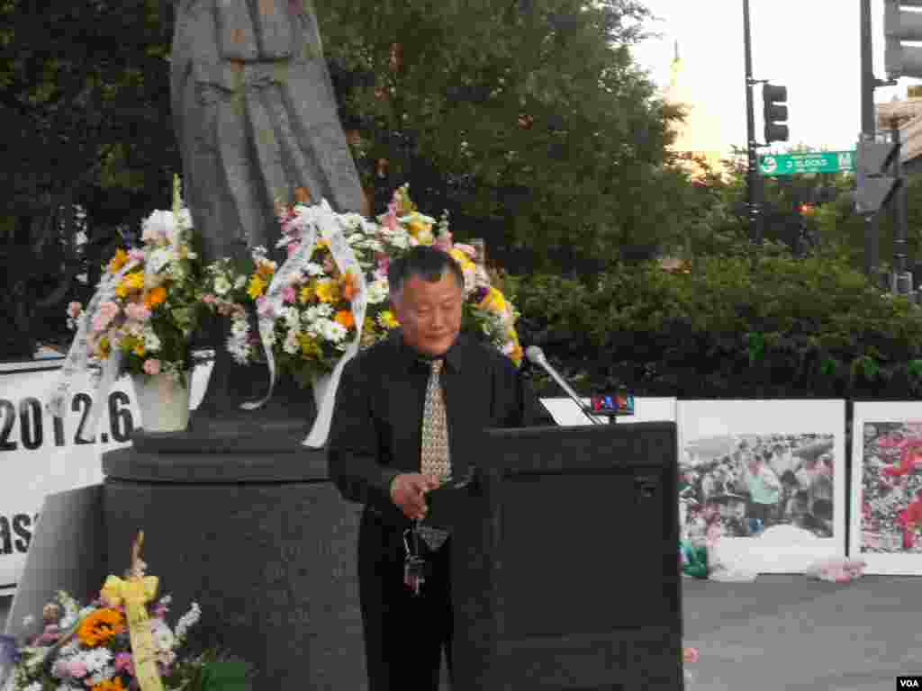 全美学自联烛光晚会纪念六四