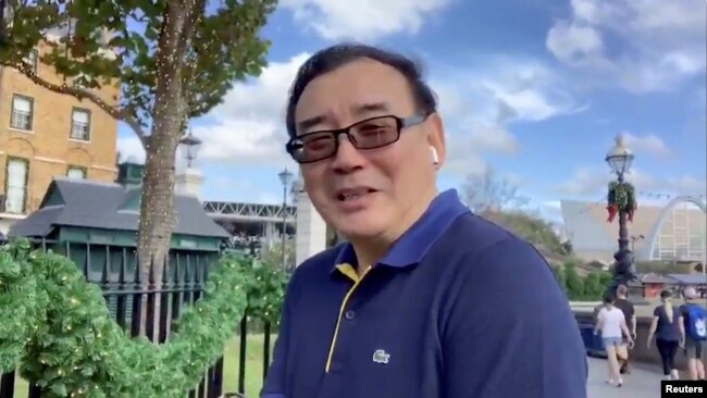 FILE - Chinese-born Australian writer Yang Hengjun is seen at an unidentified location in this still image from an undated video obtained via social media. (Twitter @yanghengjun)