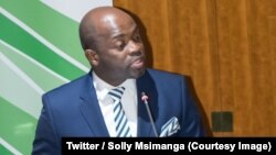 Solly Msimanga maire de Tshwane, le nom officiel de la ville de Pretoria et des districts environnants, depuis que le principal parti d'opposition, l'Alliance démocratique (DA), a remporté les élections locales en 2016, 25 mai 2018. (Twitter/ Solly Msiman