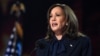 US Vice President and 2024 Democratic presidential candidate Kamala Harris speaks on the fourth and last day of the Democratic National Convention (DNC) at the United Center in Chicago, Illinois, on August 22, 2024.