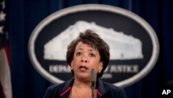 FILE - Attorney General Loretta Lynch.