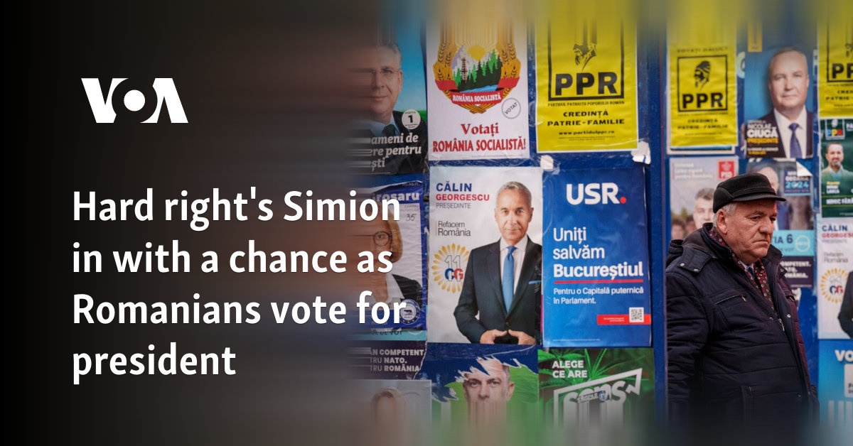 Hard right's Simion in with a chance as Romanians vote for president