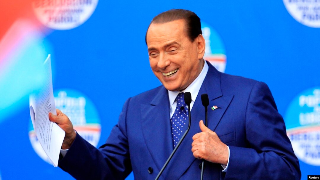 People of Freedom party member Silvio Berlusconi makes an address on stage in Brescia May 11, 2013.