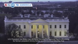 VOA60 America - Biden declares January 9 a day of mourning for Carter