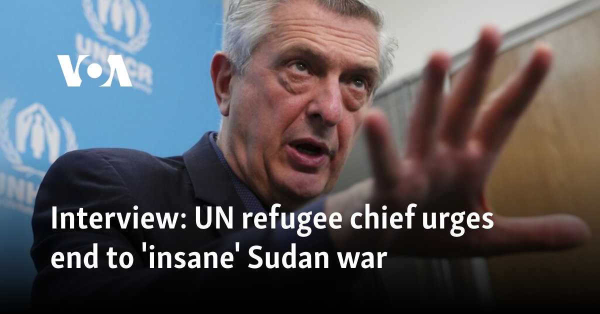 Interview: UN refugee chief urges end to 'insane' Sudan war