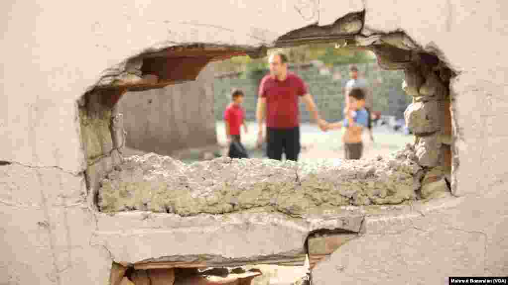 The town of Cizre in southteastern Turkey after weeklong curfew lifted