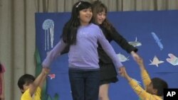 Young students work on musical theater