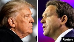 ARHIVA - Donald Tramp i Ron Desantis (Foto: Reuters/Gaelen Morse/Marco Bello)