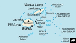 FILE - Map of Fiji, where the Pacific Islands Forum is meeting this week.