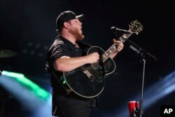 Artist Luke Combs performs at the 2018 CMA Music Festival at Nissan Stadium, June 8, 2018 in Nashville, Tennessee.