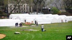 Bệnh viện dã chiến tại Central Park ở New York vào ngày 30/3/2020.