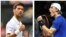 Novak Đoković i Denis Šapovalov, finalisti Mastersa u Parizu (Foto: Reuters/VOA graphic)