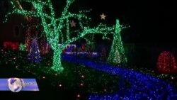 საშობაოდ მორთული სახლები და ეზოები ამერიკაში