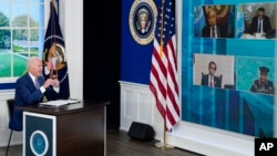 Presidente americano, Joe Biden, participa na cimeira virutal sobre Covid-19, 22 de Setembro de 2021