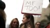 FILE - People participate in a protest march for survivors of sexual assault and their supporters in the Hollywood section of Los Angeles, California, Nov. 12, 2017. Women aged 18-24 are more likely to experience sexual violence than any other female demographic in the U.S., data show.