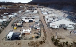 The migrant camp Lipa is seen in Bihac, Bosnia and Herzegovina, Jan. 5, 2021.