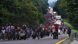 México: EE.UU. Caravana migrantes
