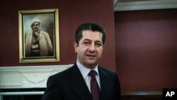 Премьер-министр Иракского Курдистана Масрур Барзани (архивное фото) 