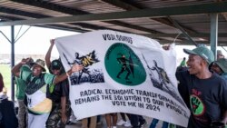 A South African opposition party ramps up its campaign