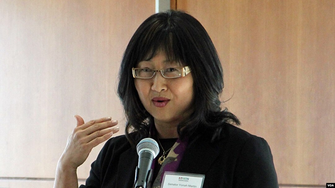 지난 27일 미국 워싱턴에서 열린 세계한민족여성네트워크 행사에 참석한 연아 마틴 캐나다 상원의원.