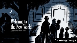 Writer Jake Halpern and cartoonist Michael Sloan created the comic strip series 'Welcome to the New World,' documenting the lives of a Syrian refugee family arriving in the U.S. (Image: Michael Sloan)