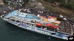 FILE - Turkish ship Mavi Marmara taking part in the 'Freedom Flotilla' heading towards the Gaza Strip, May 28, 2010.