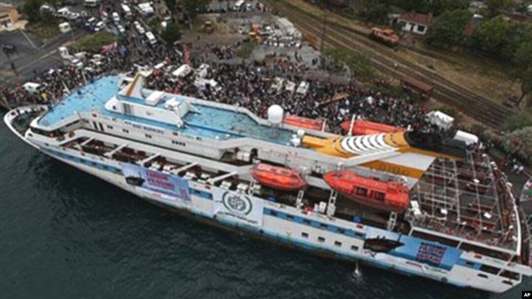 Turkish ship Mavi Marmara taking part in the 'Freedom Flotilla' heading towards the Gaza Strip (file photo – 28 May 2010)