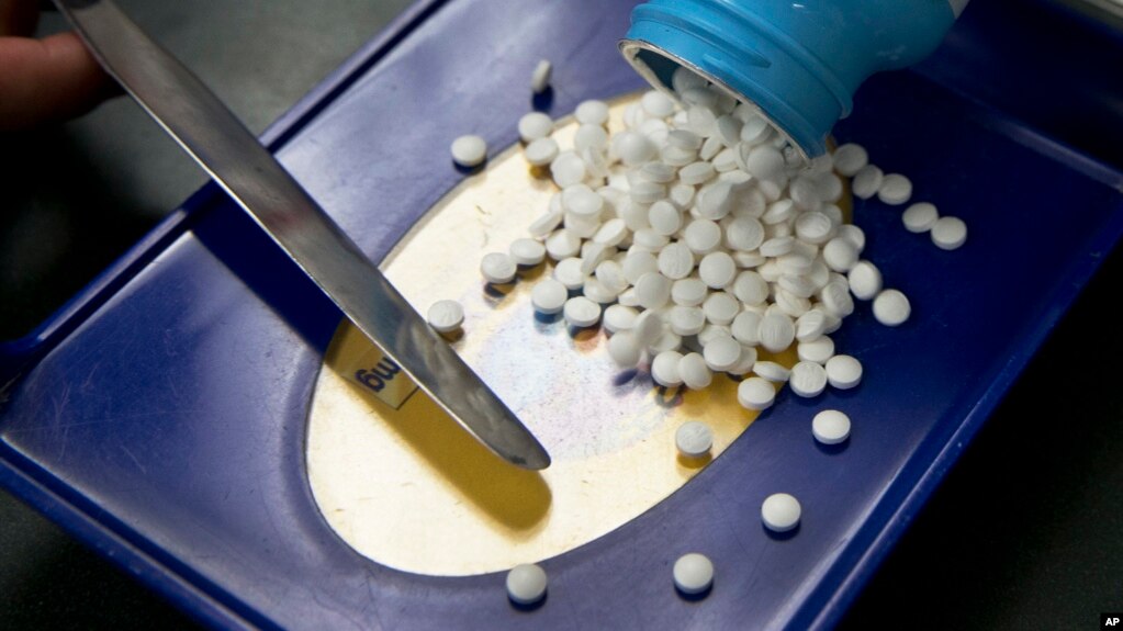 FILE - A prescription is filled at a pharmacy in Sacramento, Calif. On Friday, May 11 2018.