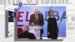 VOA60 Elections - Clinton, Sanders Trade Barbs on Immigration in Florida Debate