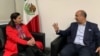 Embajadora expulsada de Bolivia llega a México 