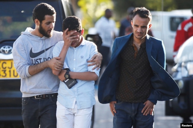 A relative reacts as he leaves the information centre following the Ethiopian Airlines Flight ET 302 plane crash, at the Jomo Kenyatta International Airport (JKIA) in Nairobi, Kenya March 10, 2019.