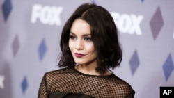 FILE - Actress Vanessa Hudgens in Pasadena, Calif. Hudgens has paid $1,000 in restitution for carving a heart into a red rock wall during a trip to Sedona, Ariz. 