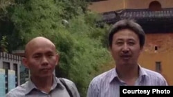 南方街頭運動人士謝文飛（左）王默 (網絡圖片)