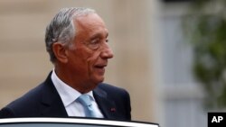 Le président du Portugal, Marcelo Rebelo de Sousa, au Palais de l'Elysée, en France, le 14 juillet 2019.