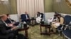 دوحہ میں افغانستان پر اقوام متحدہ کے زیر اہتمام کانفرنس کے موقع پر افغان وفد نے متعدد ممالک کے وفود سے ملاقات کی۔ یہ تصویر ازبکستان کے وفد سے ملاقات کی ہے۔ 30 جون 2024