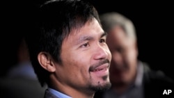 Nike, Inc. memutuskan kontrak dengan petinju Filipina, Manny Pacquiao setelah komentarnya yang anti-gay (foto: dok).