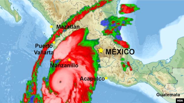 Las autoridades mexicanas advierten que el huracán Patricia podría ser el más fuerte desde 1949.
