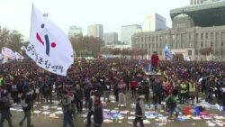 2016-11-21 美國之音視頻新聞: 南韓反對黨考慮彈劾朴槿惠總統