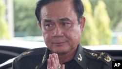 Jefe del ejército tailandés, Gen. Prayuth Chan-Ocha, quien anunció que las fuerzas armadas han tomado el control del país.