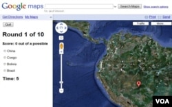 Google Maps puntúa tus conocimientos de geografía.