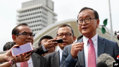 Sam Rainsy Charged for Call to Violate Lockdown Measures