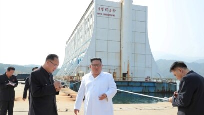 Lãnh tụ Kim Jong Un khảo sát khu nghỉ dưỡng trên núi Kim Cương, KCNA loan tin hôm 23/10/2019.